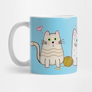 Three Cats Best Friends Mug